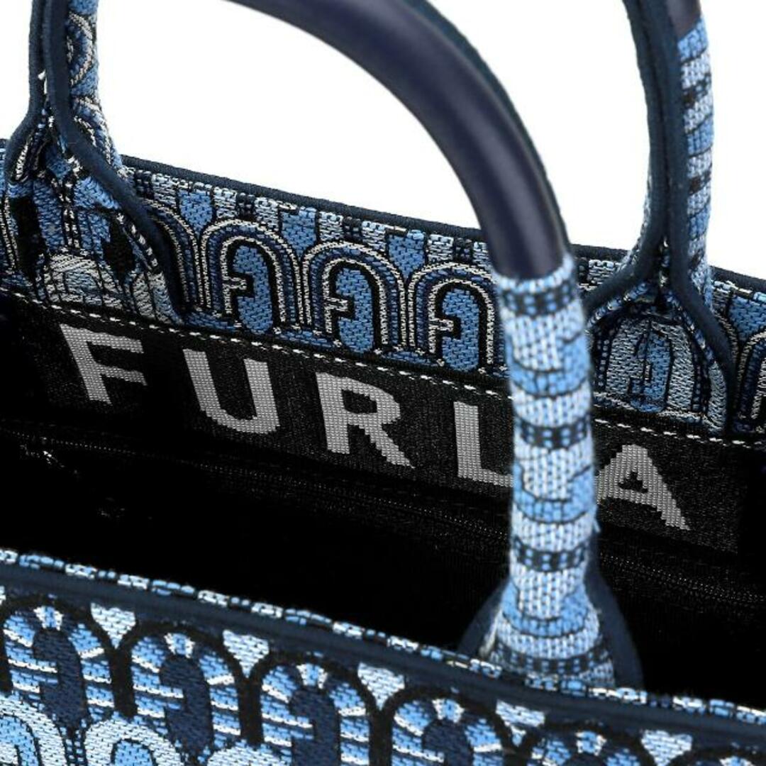 FURLA フルラ レザー トートバッグ 巾着バッグ ホワイト 花柄 総柄-