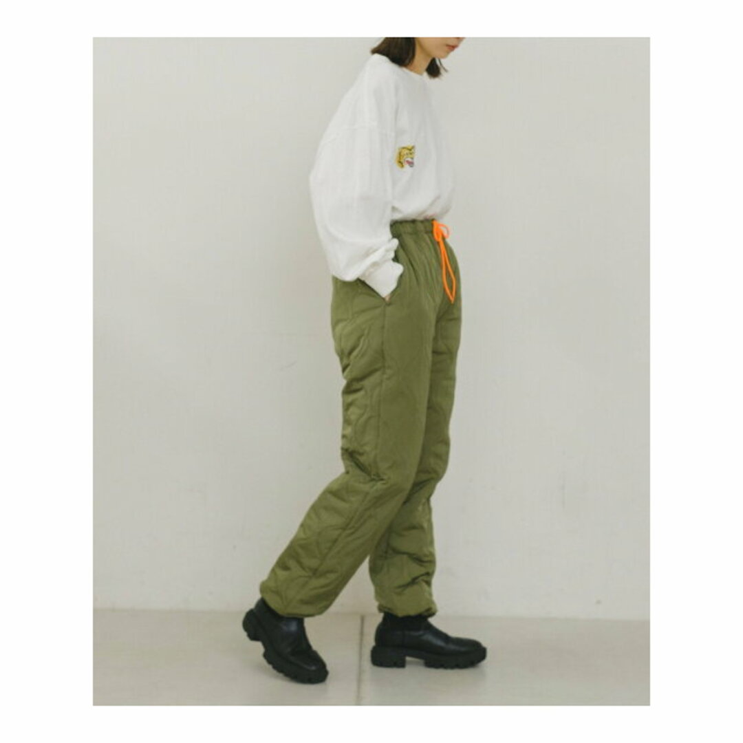 オリーブ】【Kastane】NYLON RIPSTOP QUILTING PANTS - その他