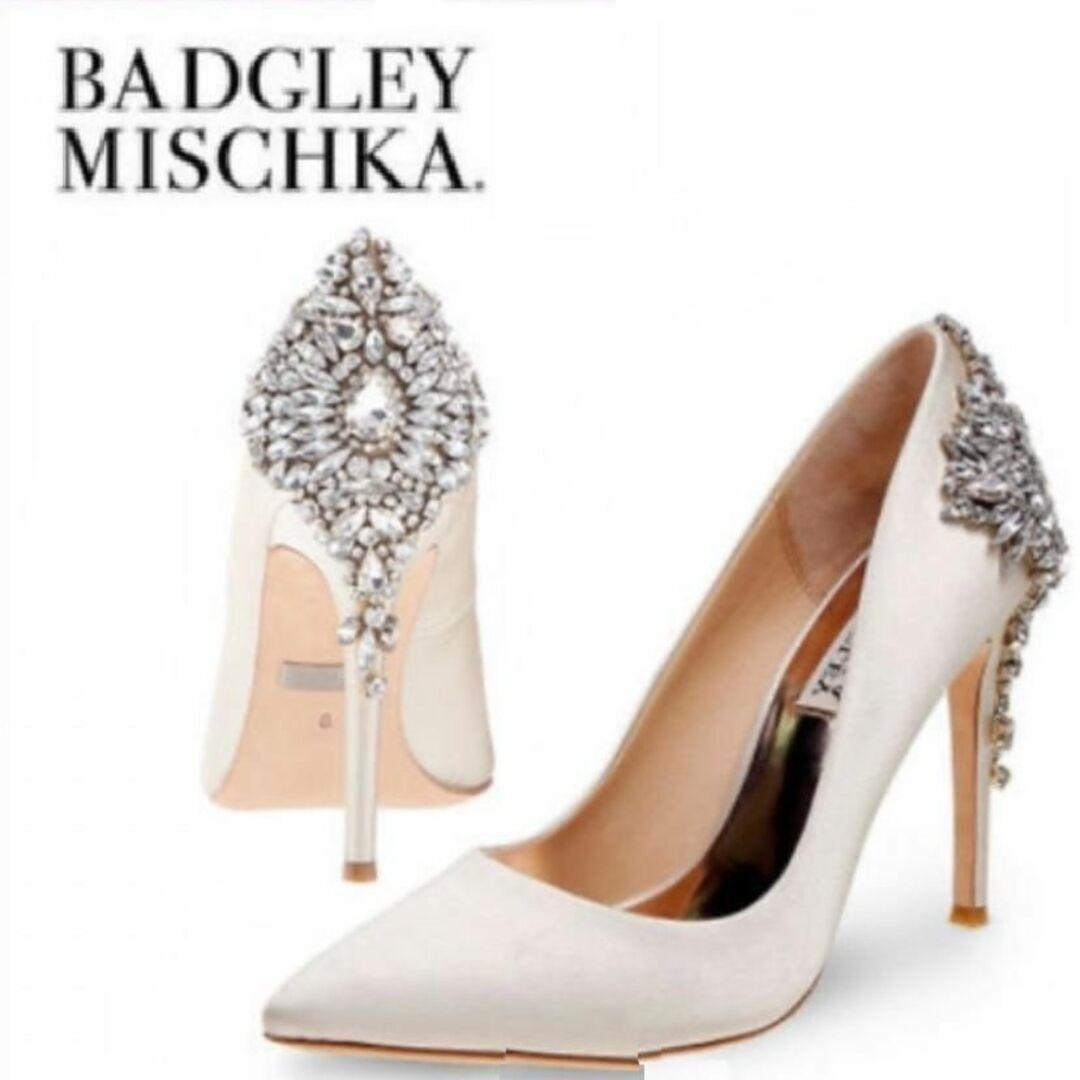 バッジェリーミシュカBADGLEY MISCHKAブライダルクリスタルパンプス レディースの靴/シューズ(ハイヒール/パンプス)の商品写真