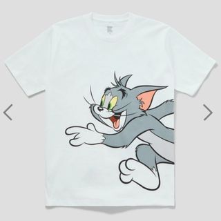 グラニフ(Design Tshirts Store graniph)の新品 S グラニフ トム&ジェリー Tシャツ チェイス（白）男女兼用(その他)