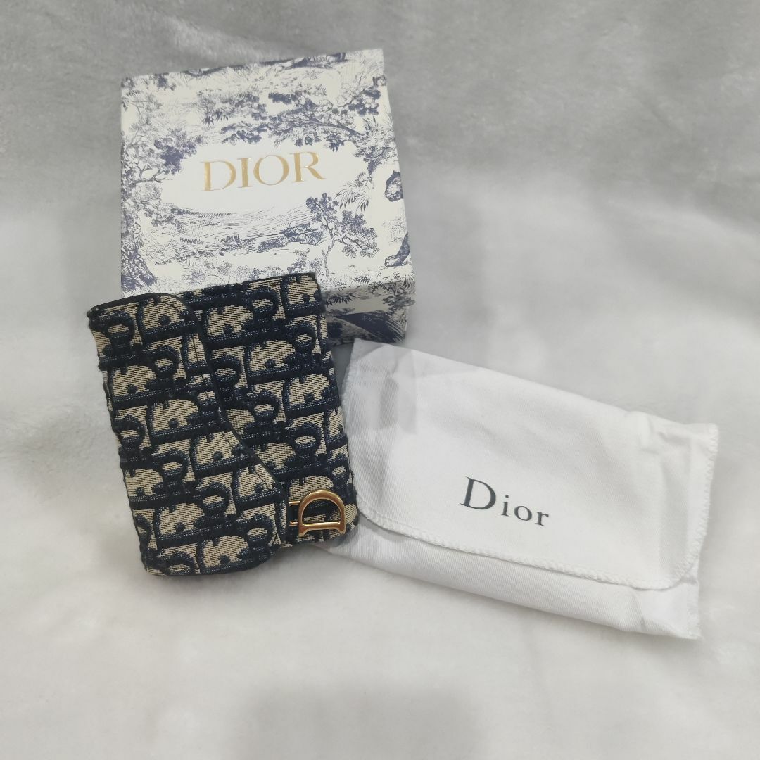 Dior クリスチャンディオール SADDLE サドル三つ折り財布 | www ...