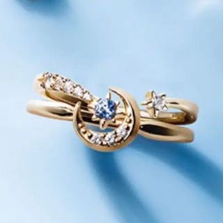 スタージュエリー(STAR JEWELRY)の◆限定品◆ Star jewelry moon&sun K10リング #9♪(リング(指輪))