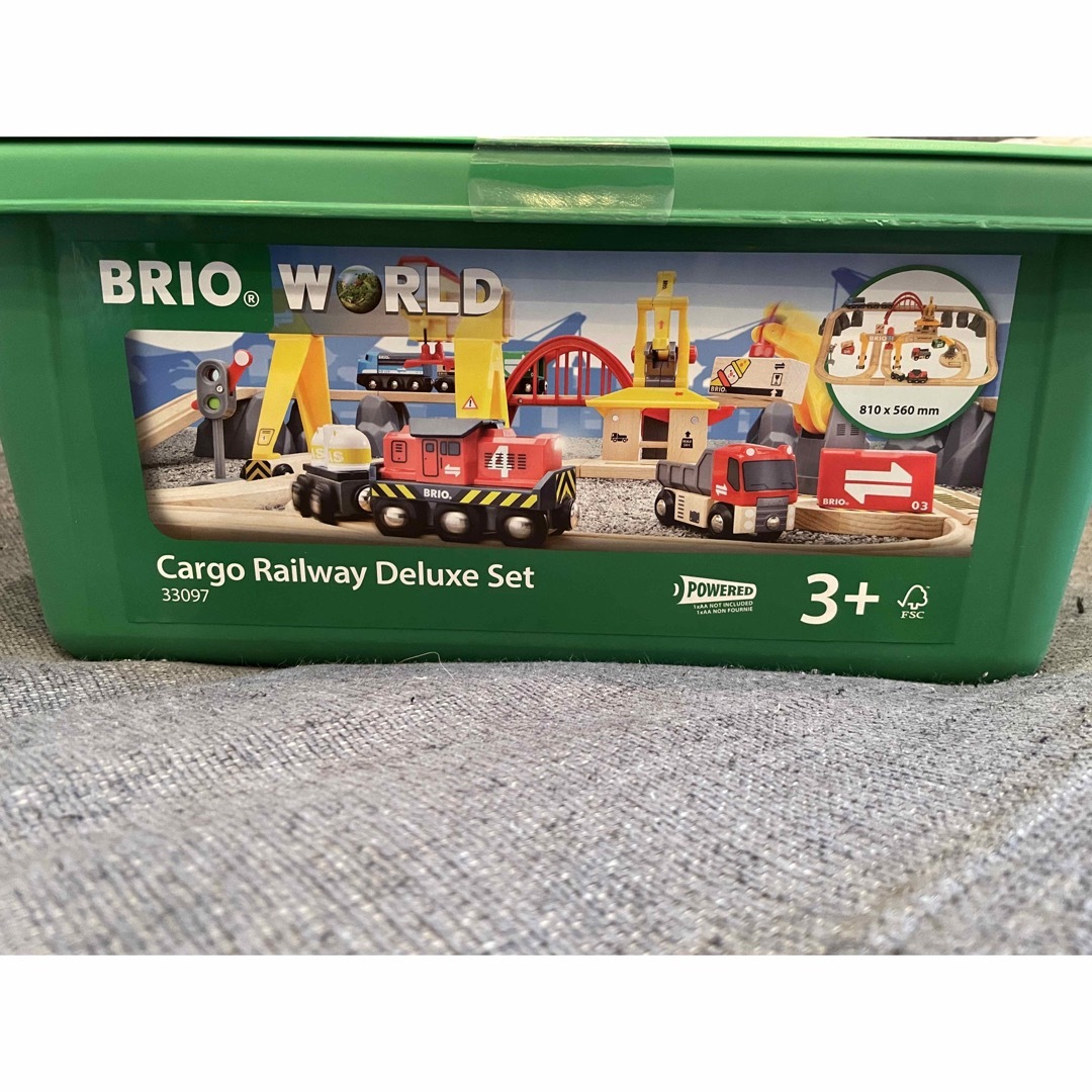 BRIO(ブリオ)の【新品未使用】未開封　BRIO カーゴレールデラックス キッズ/ベビー/マタニティのおもちゃ(電車のおもちゃ/車)の商品写真