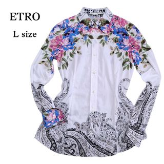 ETRO - ETRO エトロ フラワー柄ブラウス 花柄ブラウス 長袖 エレガント