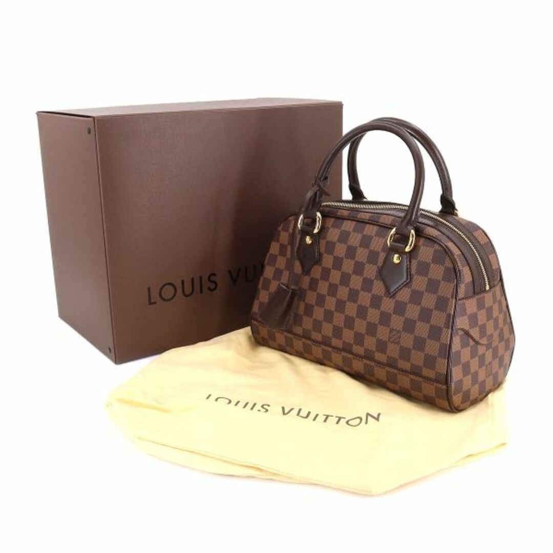 未使用 展示品 ルイ ヴィトン LOUIS VUITTON ダミエ ドゥオモ ハンド バッグ エベヌ N60008 ゴールド 金具 VLP 90201652