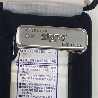 ジッポー(ZIPPO)のZIPPO STERLINGSILVER 銀無垢925 スターリングシルバー良品(タバコグッズ)