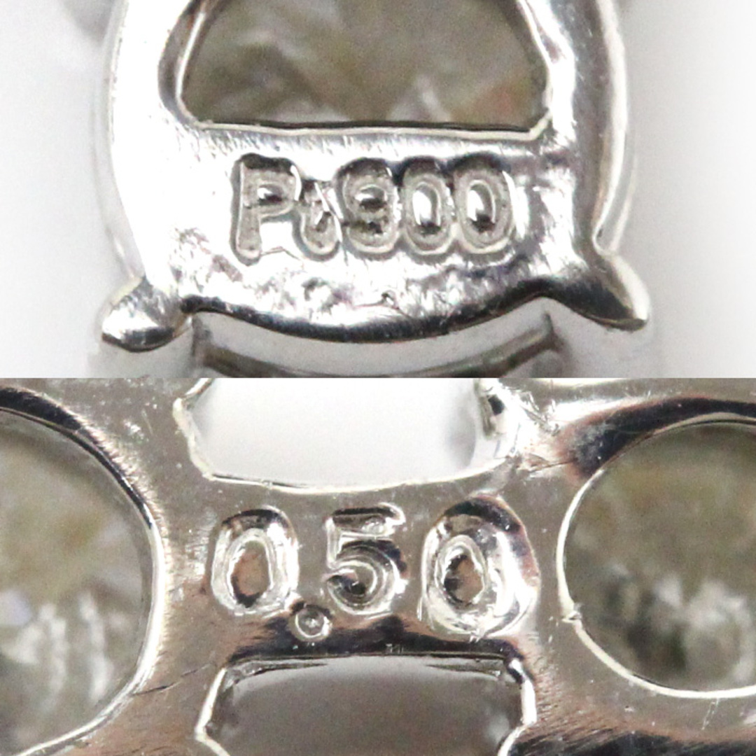 Pt850プラチナ Pt900プラチナ ネックレス ダイヤモンド0.50ct 3.6g