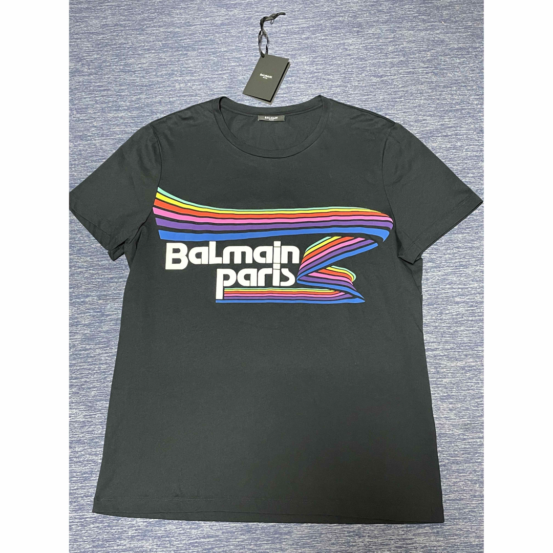 BALMAIN バルマン Tシャツ レインボーロゴ  XL