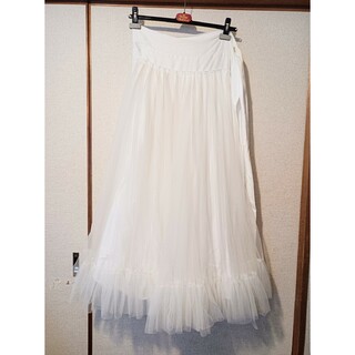 超ボリュームスカート ウェディングドレス チュールスカート(ロングスカート)