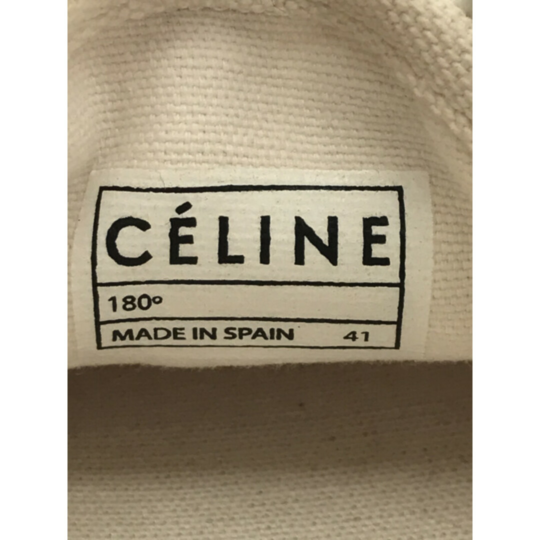 celine(セリーヌ)のCELINE セリーヌ ローカットキャンバススニーカー ホワイト メンズの靴/シューズ(スニーカー)の商品写真