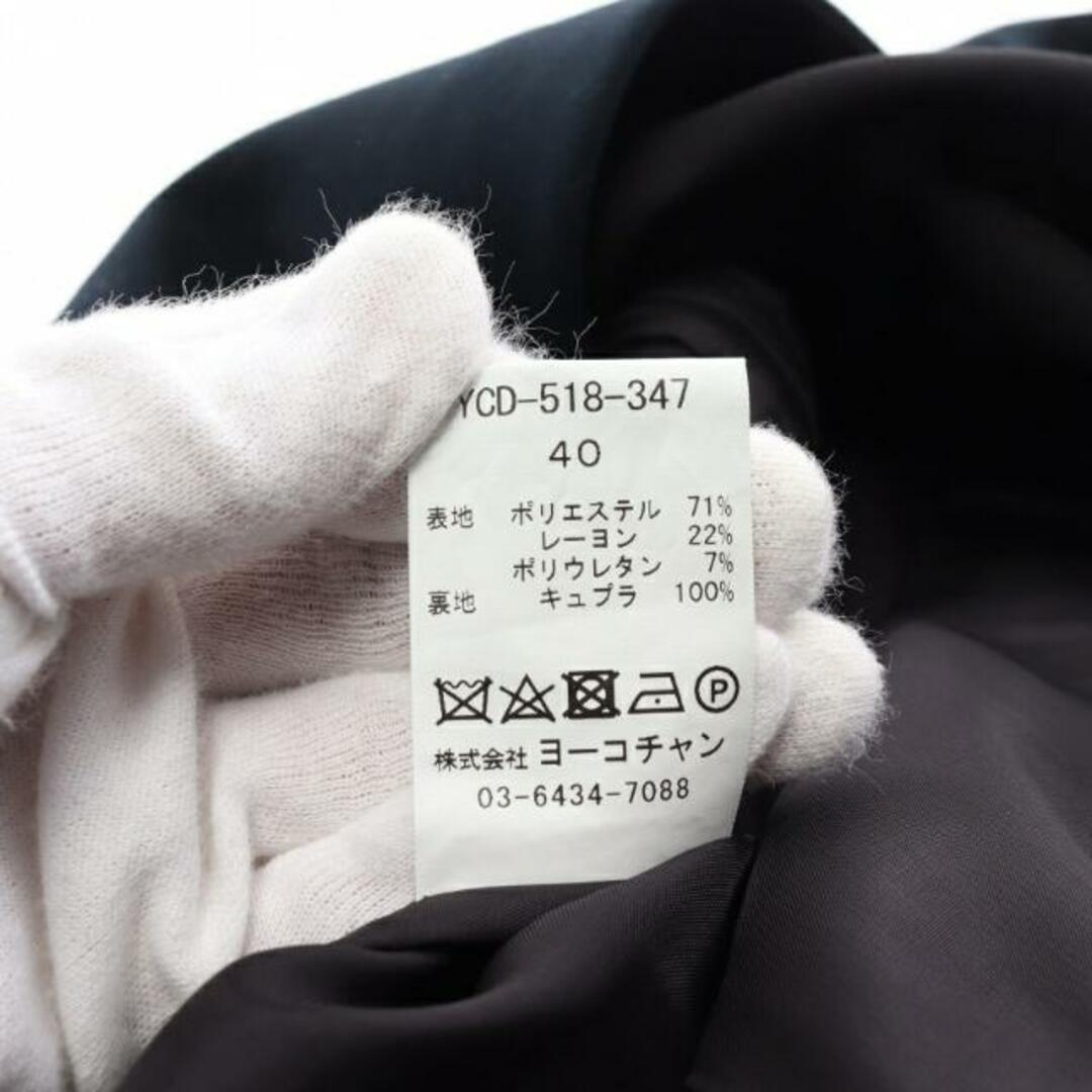 美品 YOKOCHAN ヨーコチャン Vネック バックタック ワンピース 36-