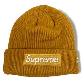 Supreme New Era Box Logo Beanie Yellow