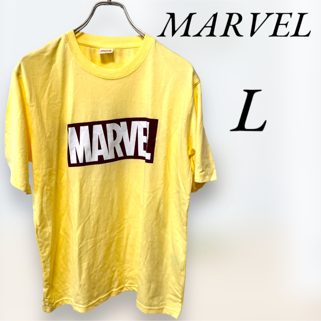 MARVEL(マーベル)のMARVEL マーベル　半袖トップス　Tシャツ　Lサイズ メンズのトップス(Tシャツ/カットソー(半袖/袖なし))の商品写真