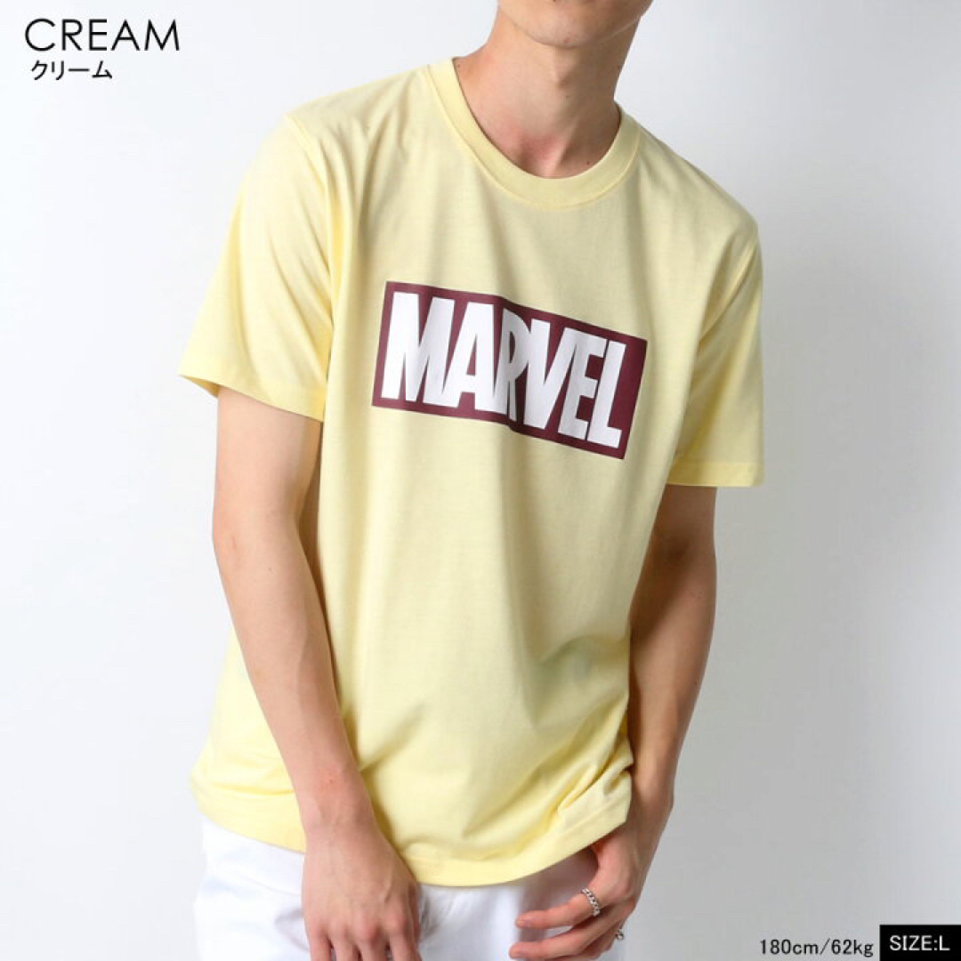 MARVEL(マーベル)のMARVEL マーベル　半袖トップス　Tシャツ　Lサイズ メンズのトップス(Tシャツ/カットソー(半袖/袖なし))の商品写真