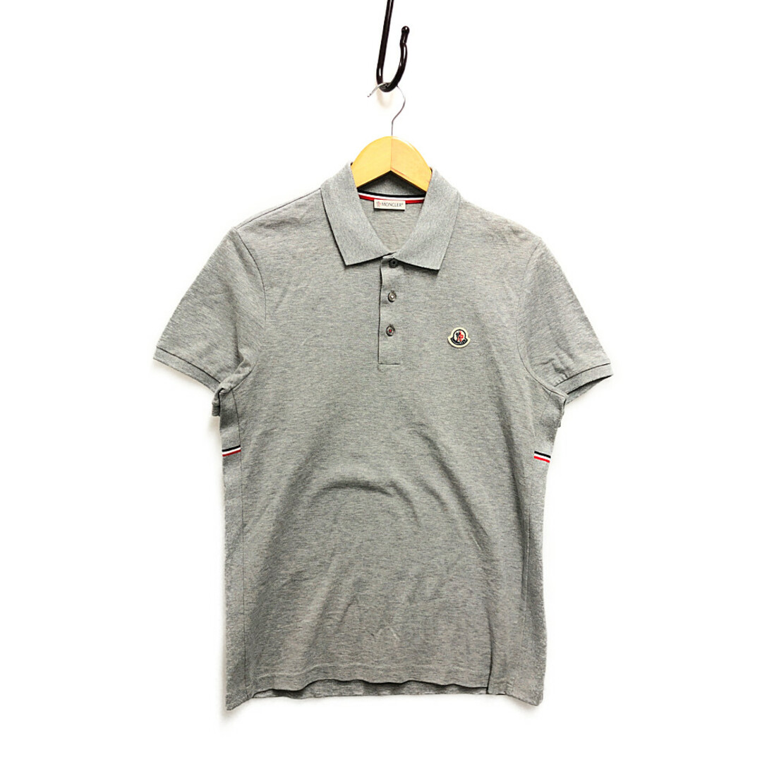 美品】MONCLER ポロシャツ グレー Lサイズ - ポロシャツ 美品】MONCLER ポロシャツ グレー Lサイズ - ポロシャツ