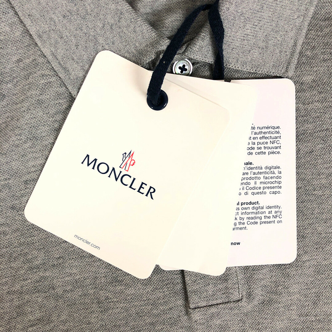 MONCLER(モンクレール)のMONCLER モンクレール MAGLIA POLO MANICA CORTA ポロシャツ グレー サイズS 正規品 / 31712 メンズのトップス(ポロシャツ)の商品写真