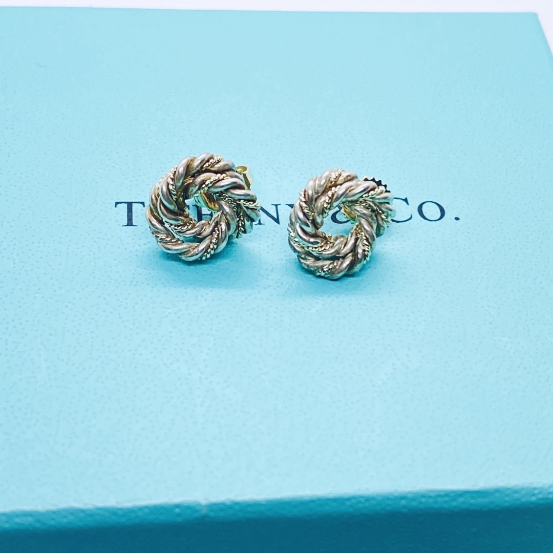 Tiffany＆Co. ティファニー  925/750コンビ ツイストピアス
