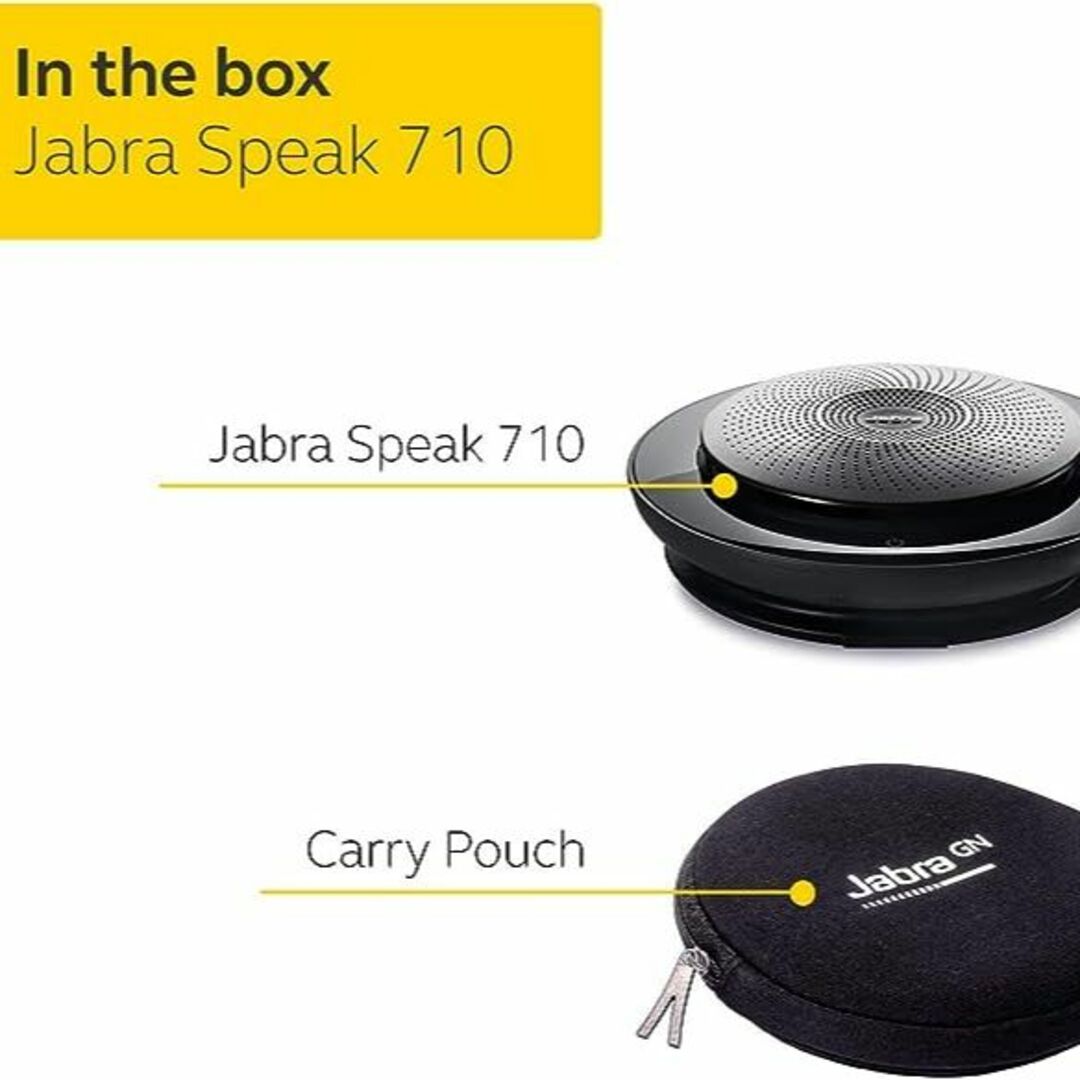 【送料無料】会議用ポータブルスピーカーフォン《Jabra Speak 710》 スマホ/家電/カメラのオーディオ機器(スピーカー)の商品写真