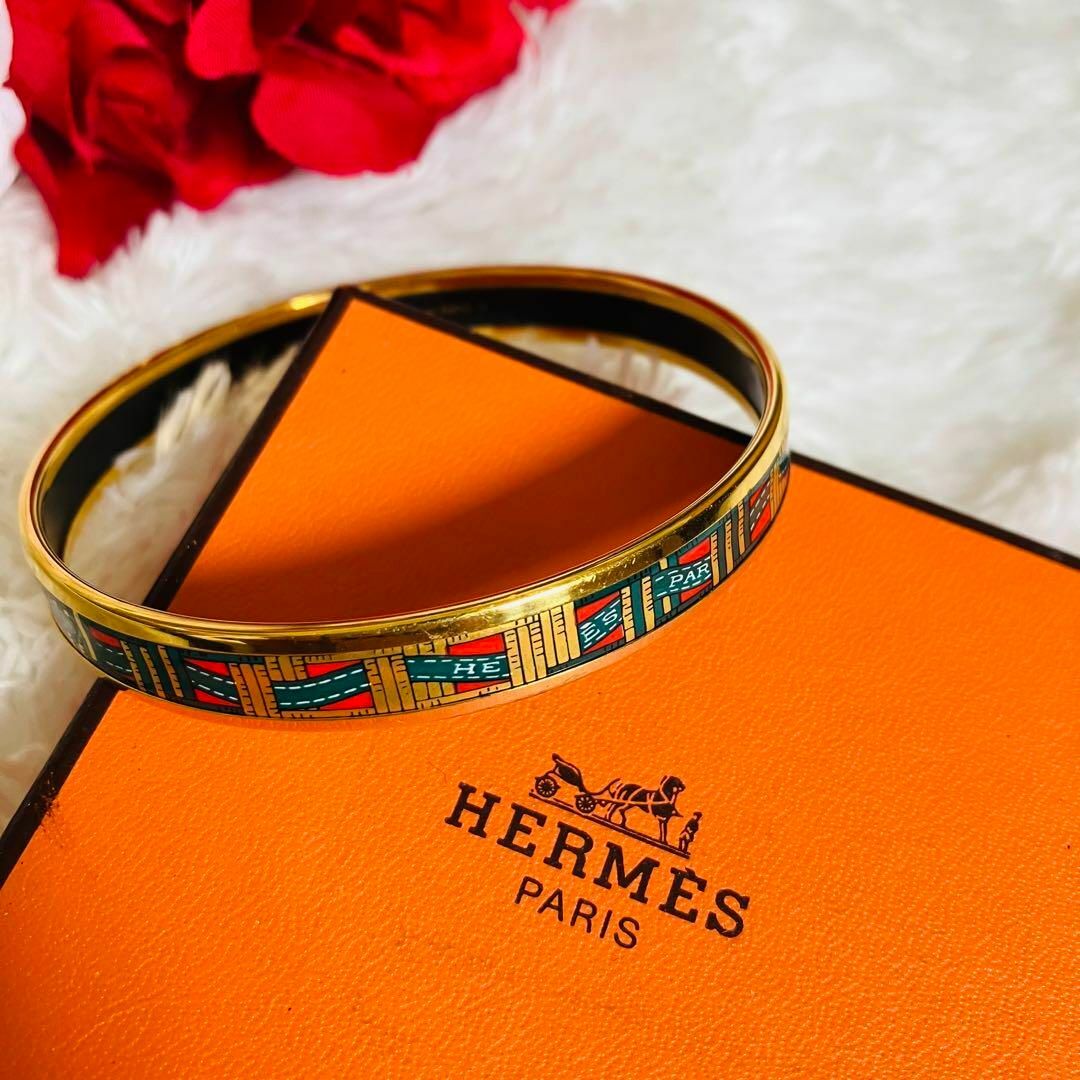 箱付き★HERMES シェーヌダンクル バングル ブレスレット ゴールド