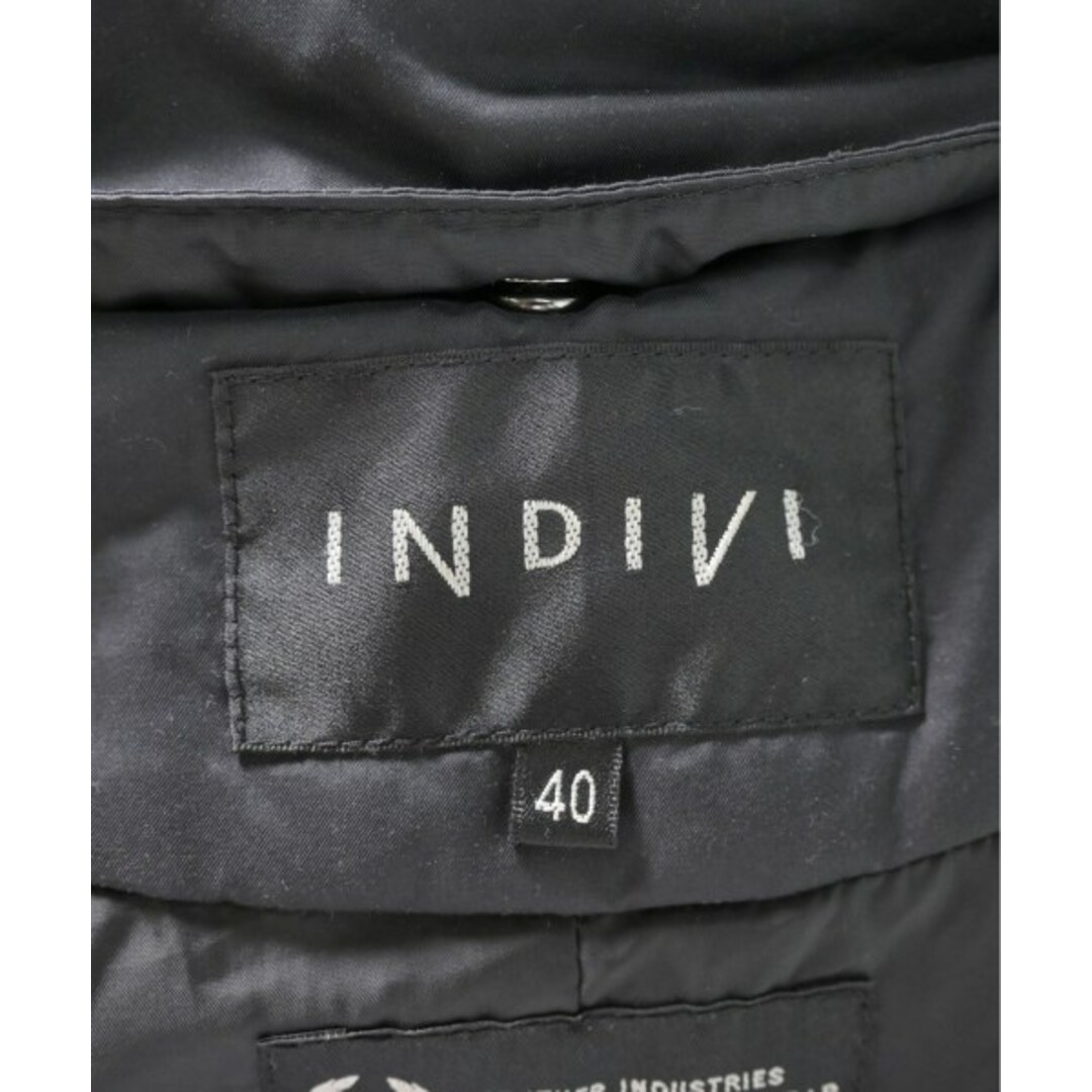 INDIVI(インディヴィ)のINDIVI インディヴィ ダウンコート 40(L位) 黒 【古着】【中古】 レディースのジャケット/アウター(ダウンコート)の商品写真