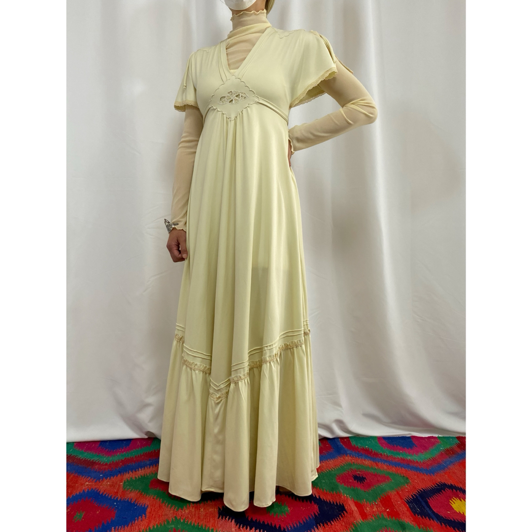 ビンテージ アンティーク 70s France ドレス マーメイド ビンテージ アンティーク 70s France ドレス マーメイド