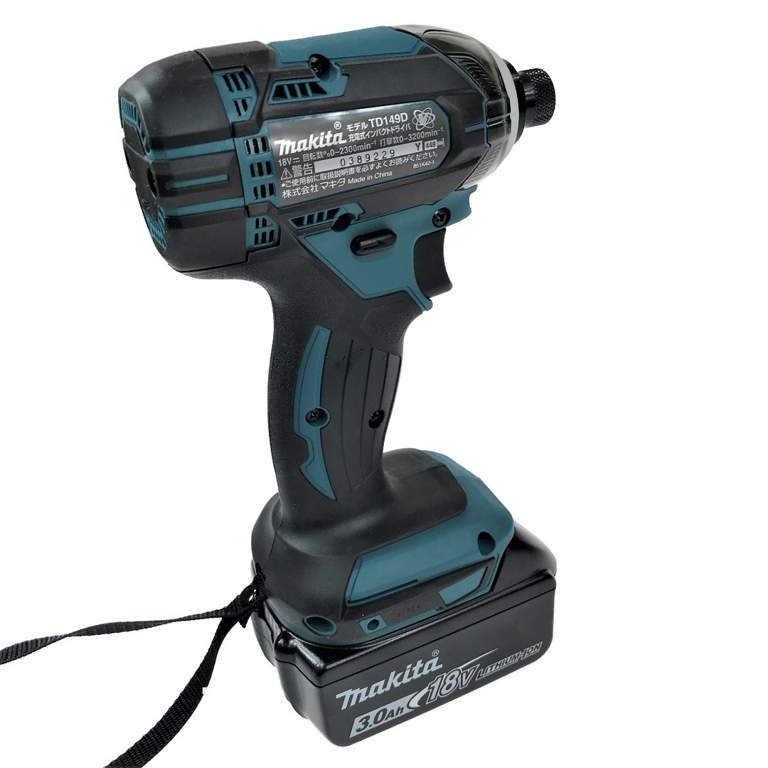 MAKITA マキタ 18v 3.0Ah 充電式インパクトドライバ TD149DRFX 青