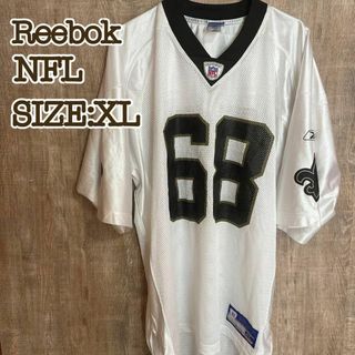 リーボック(Reebok)のReebok リーボック　NFL/ニューオーリンズ・セインツ　ゲームシャツ白XL(Tシャツ/カットソー(半袖/袖なし))