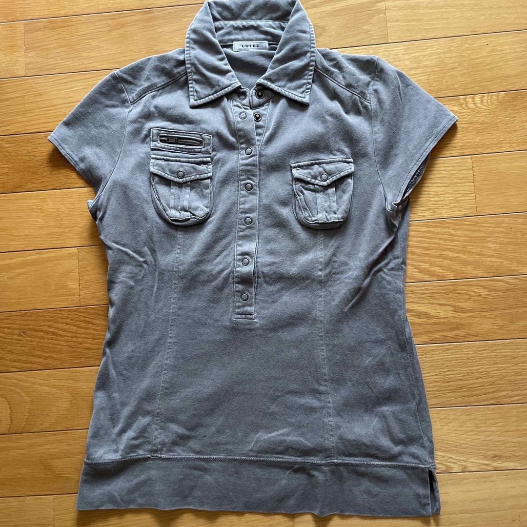LIPSTAR(リップスター)のLUIES 半袖　グレー　サイズ2 リップスター レディースのトップス(Tシャツ(半袖/袖なし))の商品写真