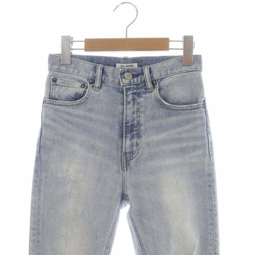 SLY(スライ)のスライ JEANS ERIC JW STEP HEM STRAIGHT-AB レディースのパンツ(デニム/ジーンズ)の商品写真