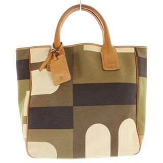 Bally - バリー キャンバス ハンドバッグ トートバッグ ロゴ カーキ 緑 ...