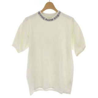 Acne Studios NAVID Tシャツ ハイネック 半袖 ロゴ XS 白