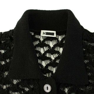 H COTTON NYLON CORD COLLAER KNIT カーディガン