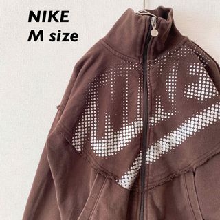 ナイキ(NIKE)のNIKE ナイキ　パーカー　フルジップ　ジップアップ　プリントロゴ　男女兼用　M(パーカー)