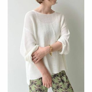 アパルトモンドゥーズィエムクラス(L'Appartement DEUXIEME CLASSE)のタグつき未使用　LinenBoatneckKnit(ニット/セーター)