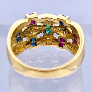 <br>【鑑定会】K18ルビーダイヤリング1.142/D0.34ct/#12/リング/Aランク/59