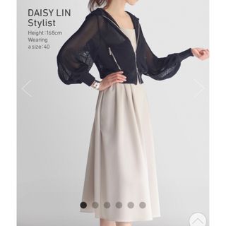 新品DAISY LIN FOR FOXEYメッシュパーカー40サイズ ブラック