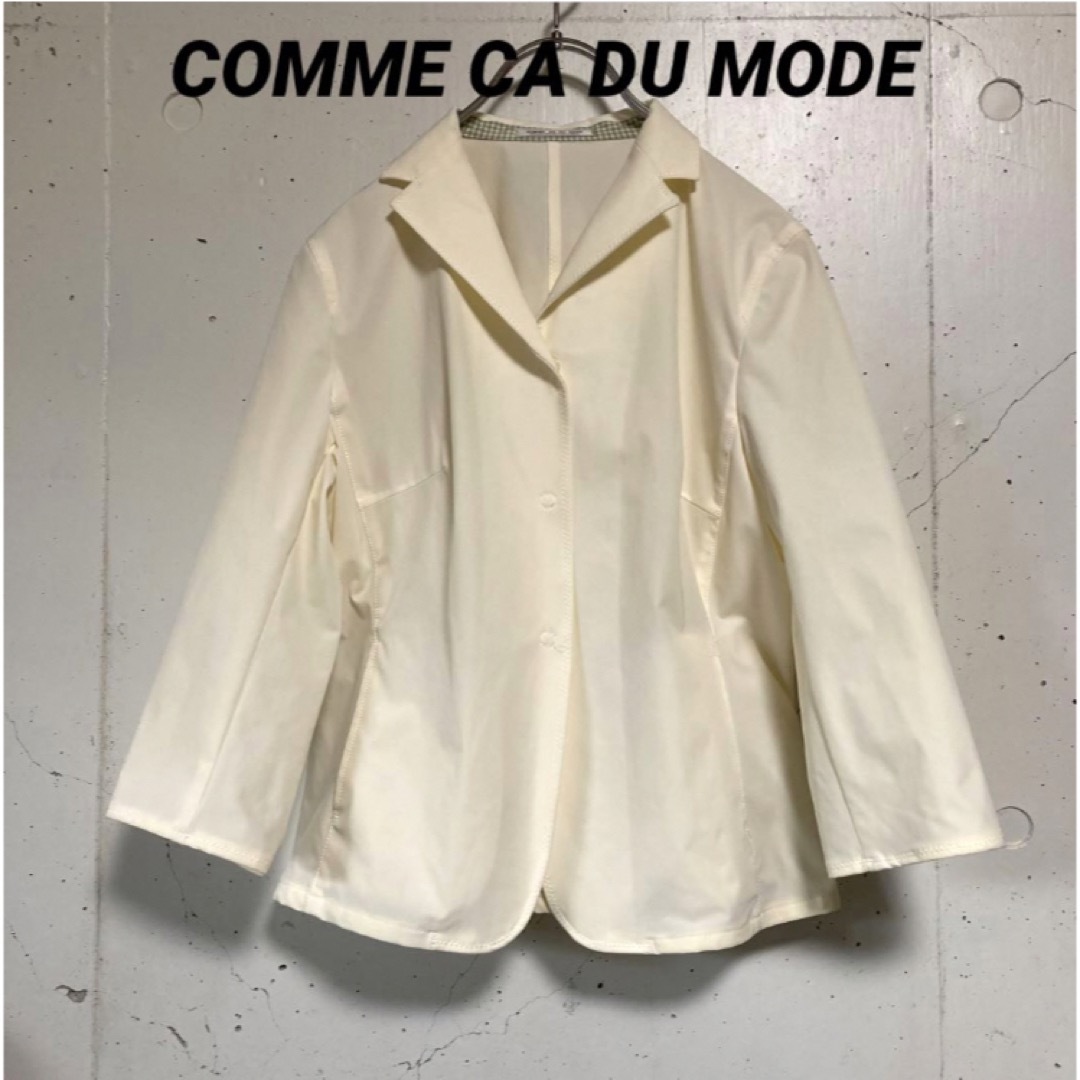 COMME CA DU MODE(コムサデモード)のコムサデモード　テーラードジャケット　ナイロンジャケット　スプリングジャケット レディースのジャケット/アウター(テーラードジャケット)の商品写真