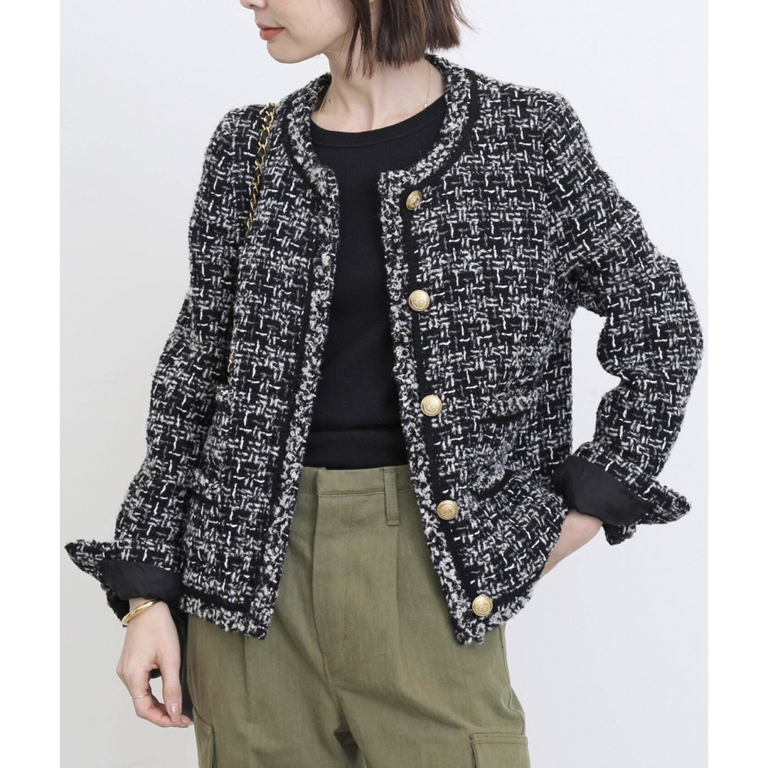 L'Appartement Tweed Jacket(Linton)ドゥーズィエムクラス