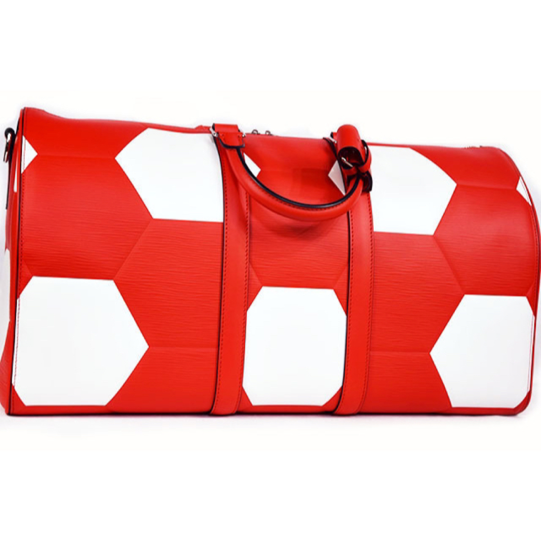 LOUIS VUITTON(ルイヴィトン)のルイヴィトン  FIFA サッカー キーポル バンドリエール M52121 赤 メンズのバッグ(ボストンバッグ)の商品写真