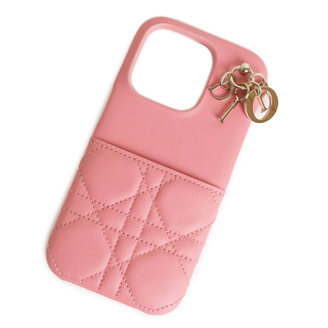 LADY DIOR IPHONE ケース カナージュラムスキン ピンク