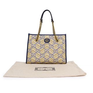 Gucci - グッチ キルティング ミディアム チェーン トートバッグ