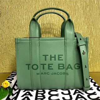 MARK JACOBS ミニトートバッグ レザー グリーン 新品