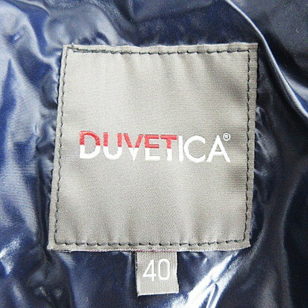 DUVETICA(デュベティカ)のデュベティカ ACE ダウンコート ミドル丈 長袖 ジップアップ 無地 40 紺 レディースのジャケット/アウター(ダウンコート)の商品写真