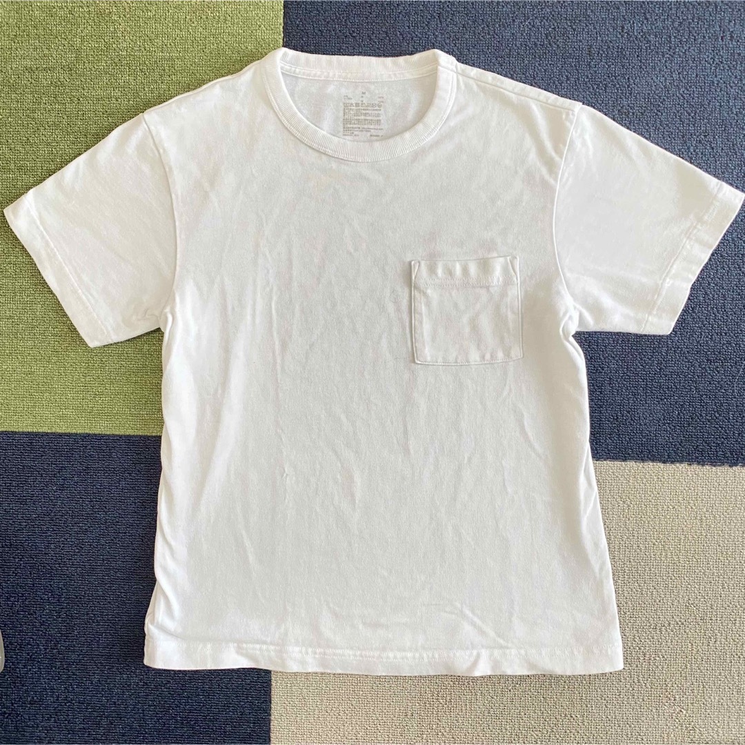 MUJI (無印良品)(ムジルシリョウヒン)の【美品】無印良品 クルーネック半袖Tシャツ レディース白 M レディースのトップス(Tシャツ(半袖/袖なし))の商品写真