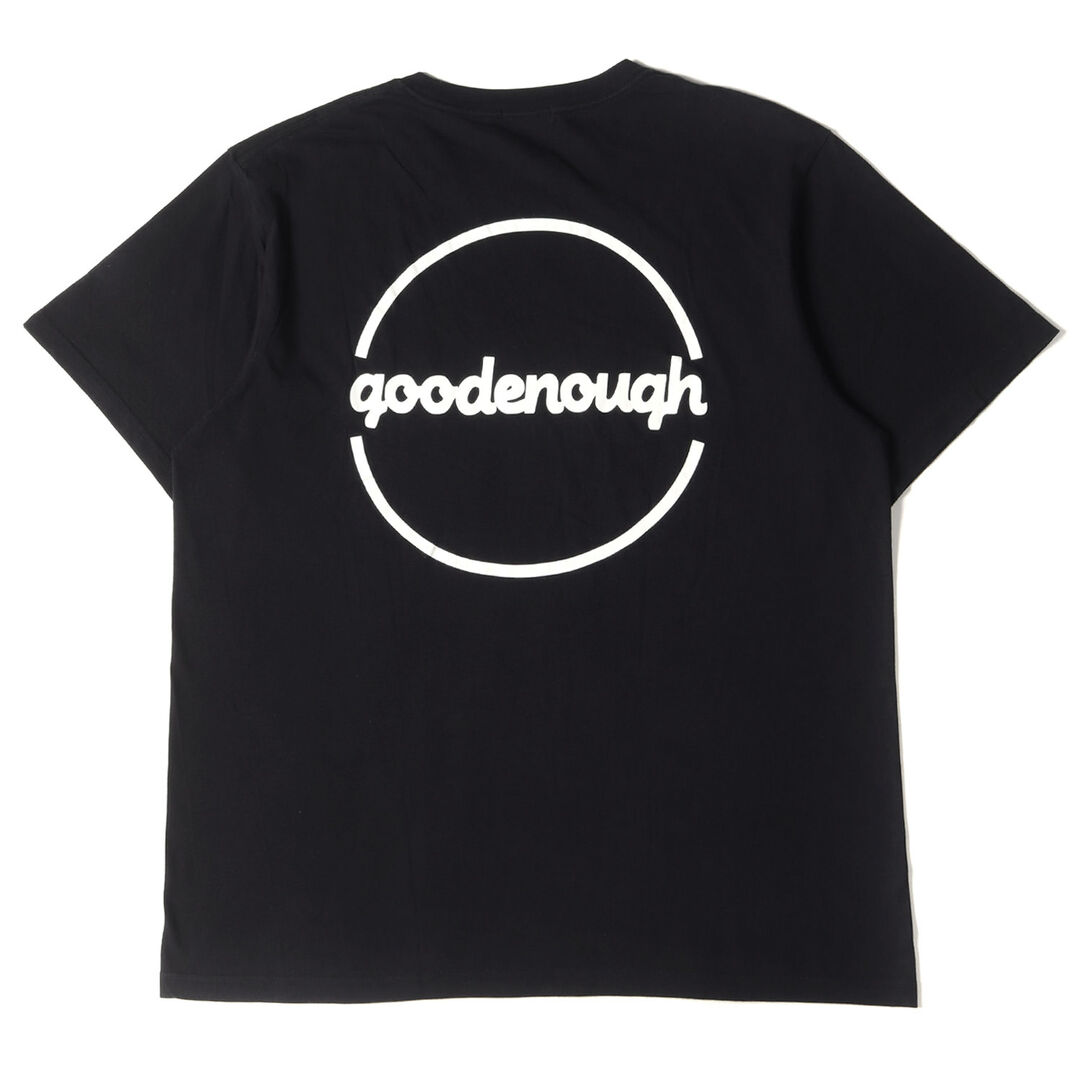 GOOD ENOUGH グッドイナフ Tシャツ サイズ:4 復刻モデル サークルロゴ クルーネック 半袖 Tシャツ ブラック 黒 トップス カットソー ストリート ブランド 【メンズ】トップス