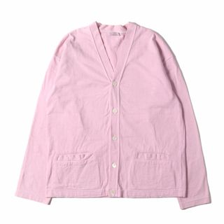 コムデギャルソン(COMME des GARCONS)のCOMME des GARCONS コムデギャルソン カーディガン 製品染め 加工 コットン ボタン カーディガン カットソー HOMME 田中オム 01SS 00s アーカイブ ピンク 日本製 ブランド トップス 長袖 【メンズ】【中古】(カーディガン)