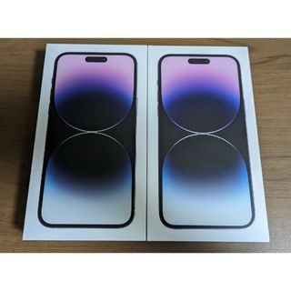 アイフォーン(iPhone)のiPhone 14 pro max 256GB ディープパープル 2台(スマートフォン本体)