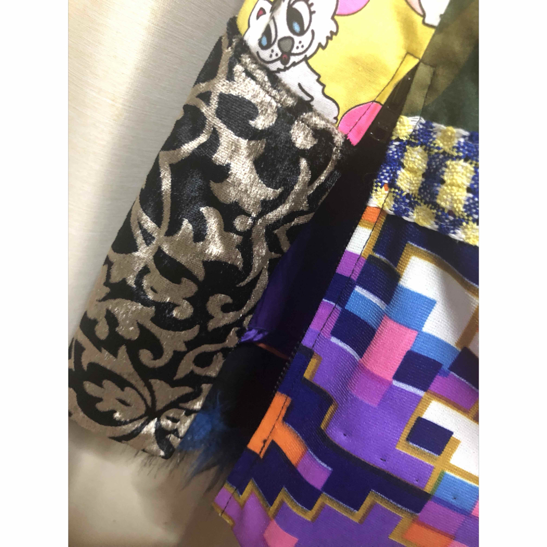 希少 廃盤 リメイク デニム スカート つぎはぎ 再構築 一点物 個性的 原宿-
