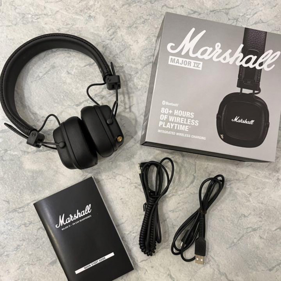 Marshall 【新品未開封】Marshall マーシャル. MAJOR Ⅳ. BLACKの通販 by お洒落ショップ｜マーシャルならラクマ