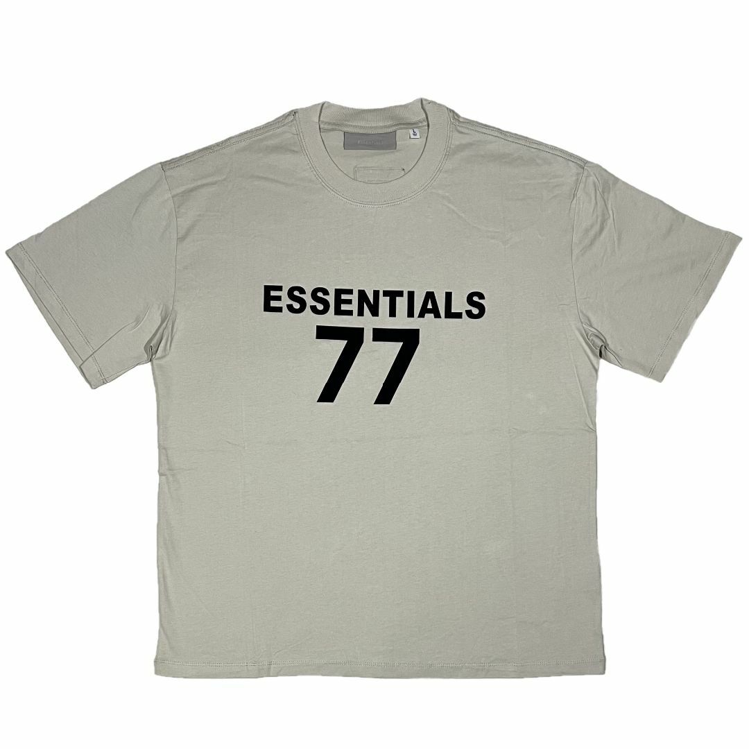 FOG エッセンシャルズ 77 フロントロゴ 半袖 Tシャツ カーキグレー L